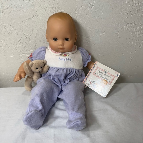 Retired American Girl Bitty Baby with Bitty Bear and Bitty Bear Story Book Boxed